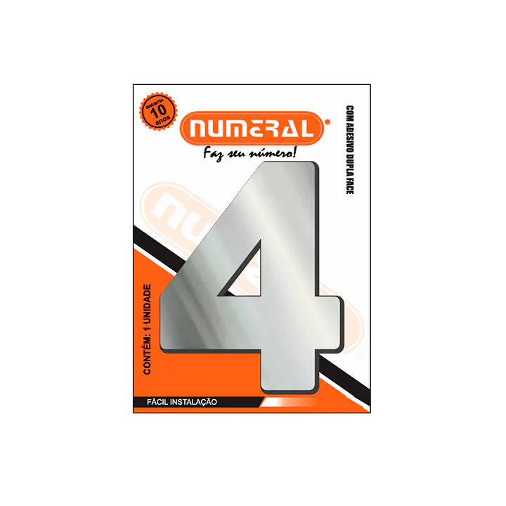 Número ACM espelhado redondo 185 mm - Master