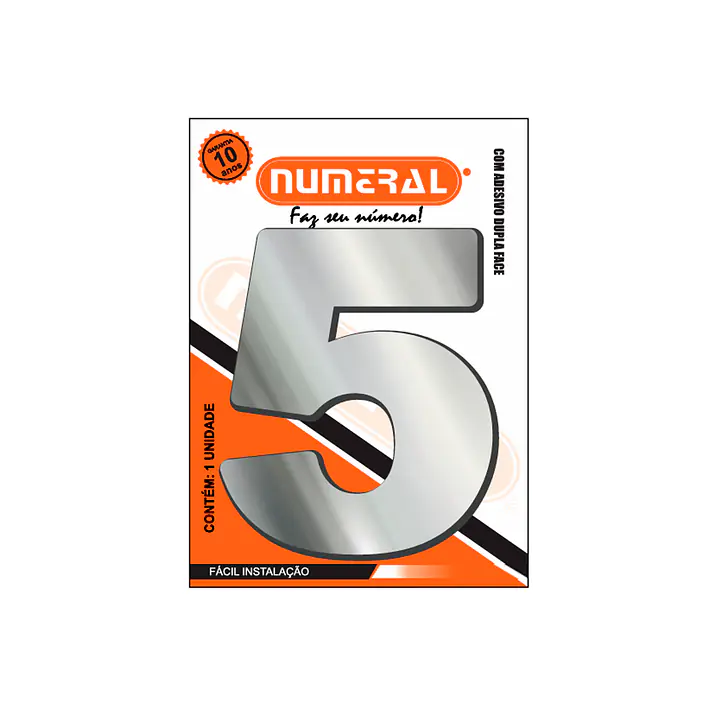 Número ACM espelhado redondo 185 mm - Master