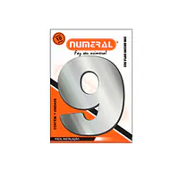 Número ACM espelhado redondo 185 mm - Master