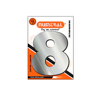 Número ACM espelhado redondo 185 mm - Master