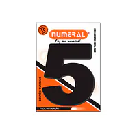 Número ACM preto redondo 185 mm - Master