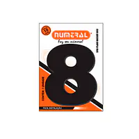 Número ACM preto redondo 185 mm - Master